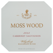 Load image into Gallery viewer, MOSS WOOD Margaret River, Wilyabrup Cabernet Sauvignon 2022 (750mL)