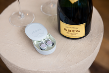 Load image into Gallery viewer, KRUG ⎮ DEVIALET Cocoon ( 1x 750mL KRUG Grande Cuvée 170ème Édition with DEVIALET 'Gemini' KRUG Lover Edition Earbuds in a isothermal carrying case)