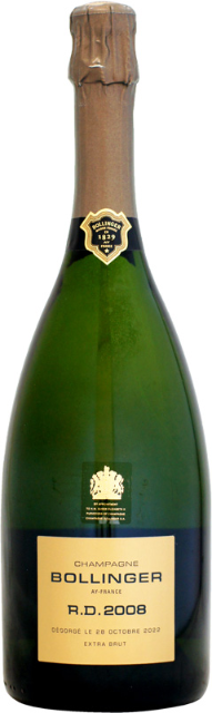 BOLLINGER R.D. Extra Brut 2008 (750mL without gift box)