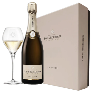 Champagne LOUIS ROEDERER Collection 244 NV (750mL with 2 flutes and gift box)