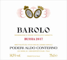 Load image into Gallery viewer, PODERI ALDO CONTERNO Bussia D.O.C.G. Barolo 2017 (750ml)
