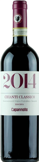 CAPANNELLE Chianti D.O.C.G. Chainti Classico Riserva 2014 (750mL)