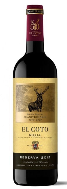 EL COTO de Rioja Riserva 2015 (750mL) 50th Anniversary Special Edition