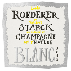 Champagne LOUIS ROEDERER 'Philippe Starck' Brut Nature Blanc 2015 (750mL, with gift box)